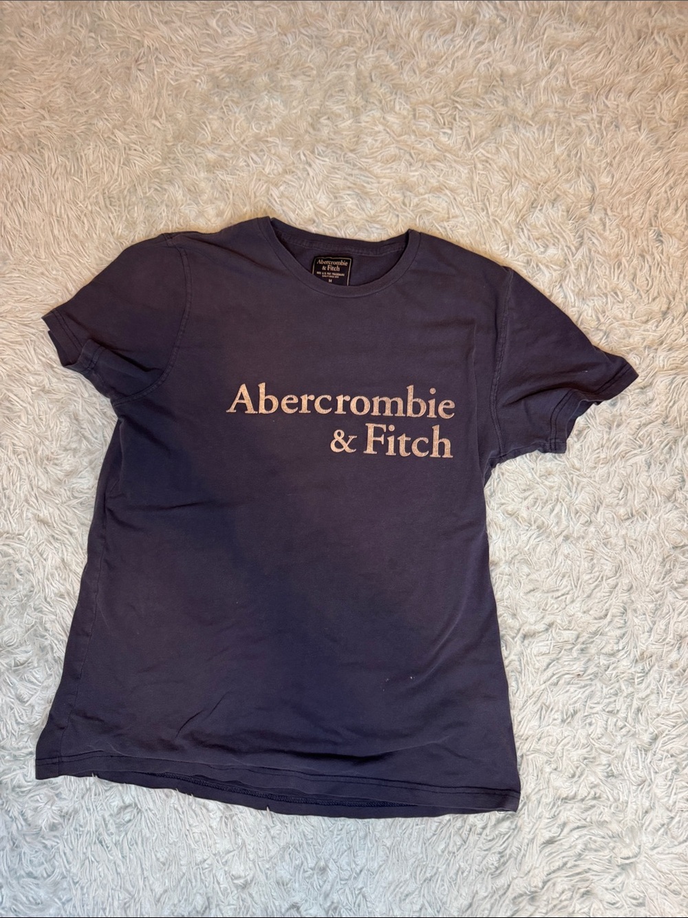 Abercrombie & Fitch adult medium Navy Tee Logo #58
